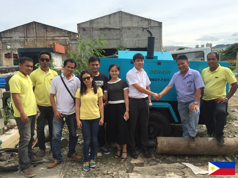 DENAIR Compresseur Portable pour Travaux de Plomberie en Philippines