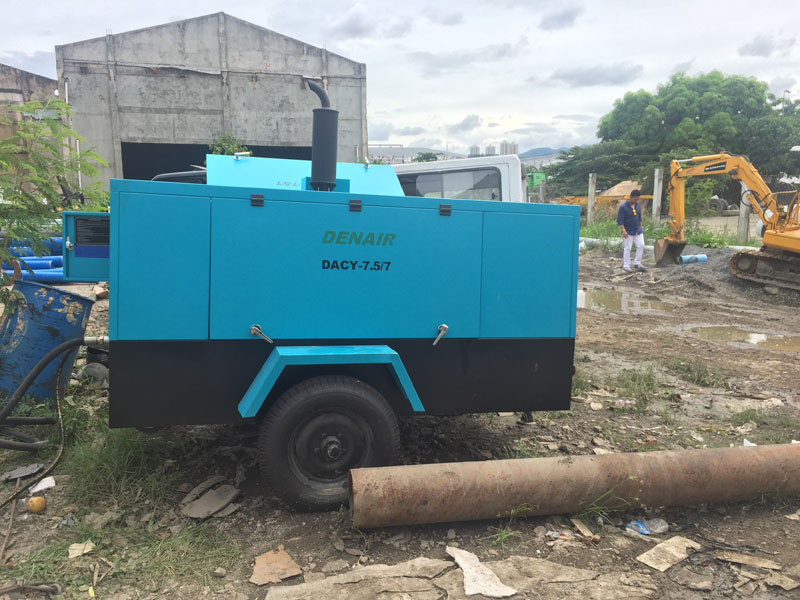 Compresseur Portable pour Travaux de Plomberie en Philippines